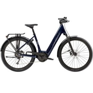 Trek Verve+ 4 Lowstep Shimano Altus 9V 725 Wh Bleu